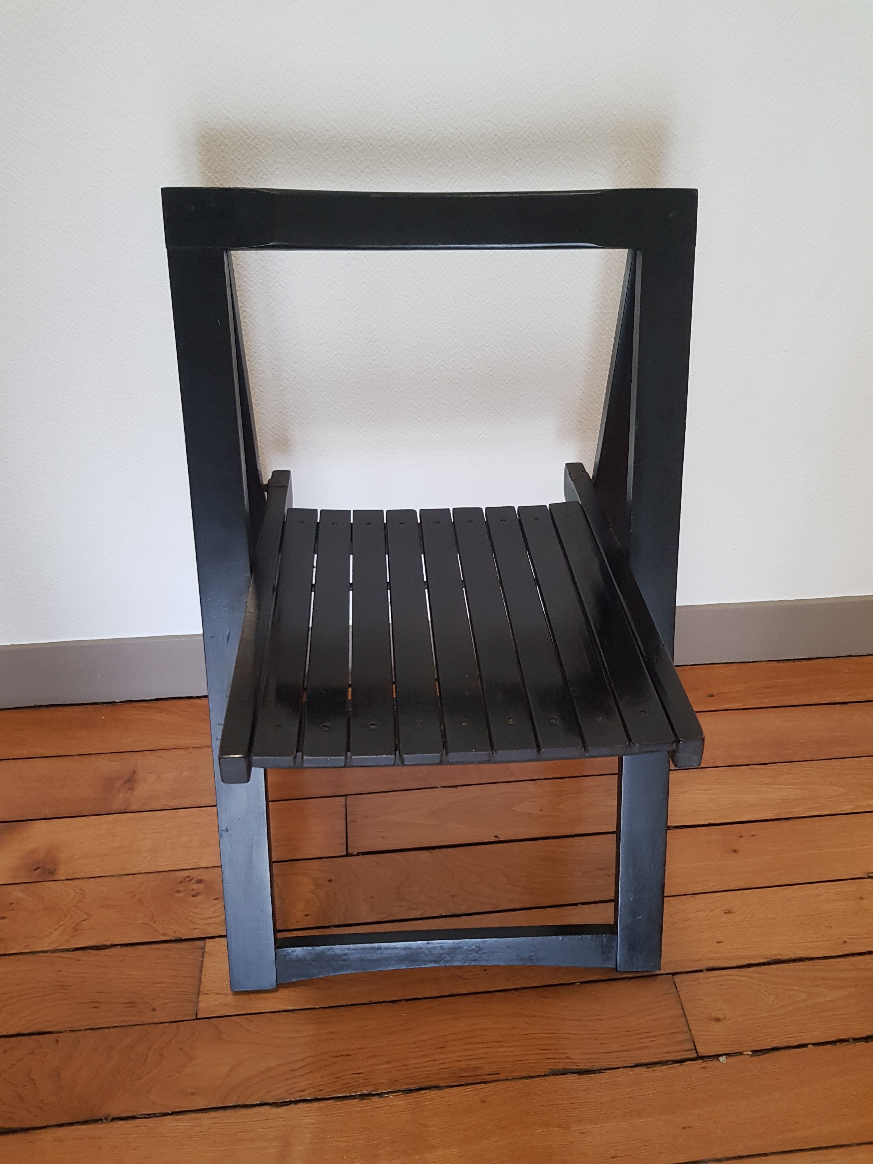 Chaise pliante noire