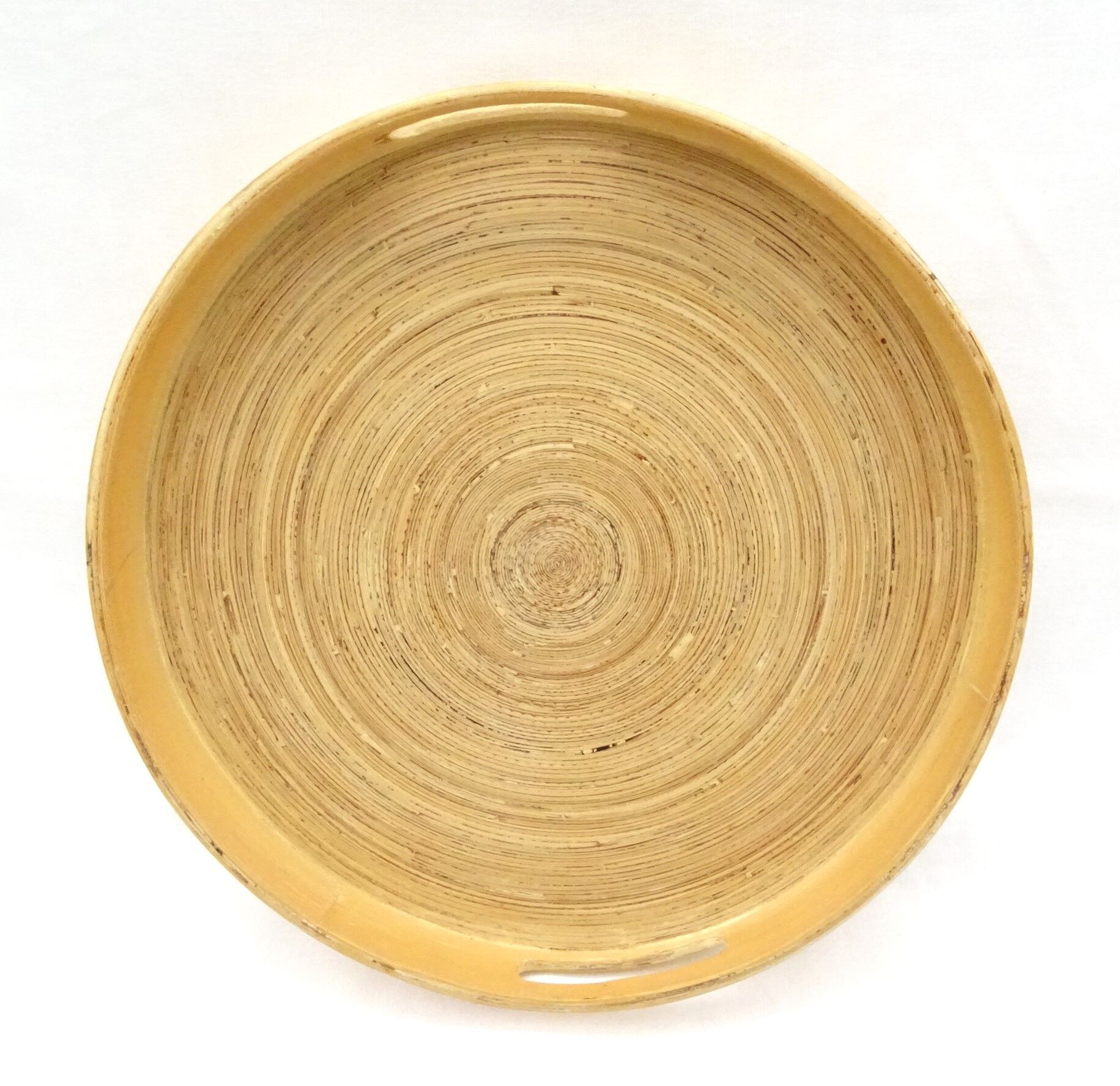 Round top made of spirally glued strips