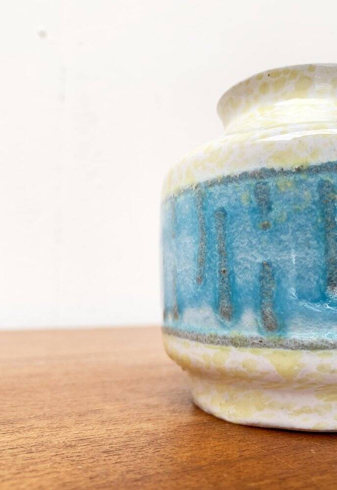 East German pottery vase from the GDR mid-century Strehla Keramik, 1960s.