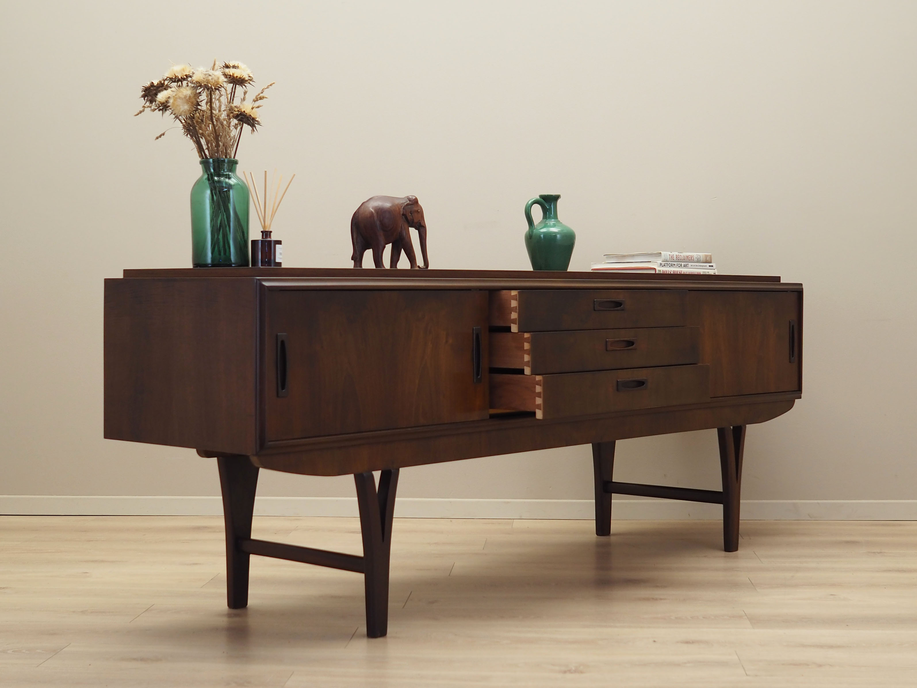 Walnut sideboard, Danish design, 1960s,  Denmark