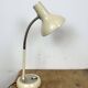 Lampe de table industrielle beige à col de cygne, 1960s