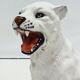 Tiger Statue Ceramic White