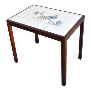 Table d'Appoint avec Carreaux par l'Ébéniste Jacob Kjær