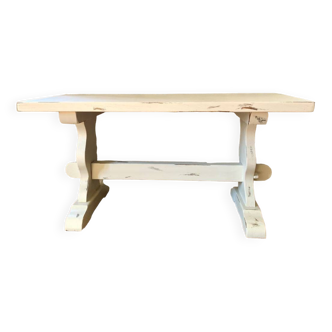 White worn effect coffee table