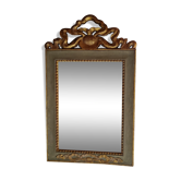 Golden wooden wall mirror 70s 70x115cm