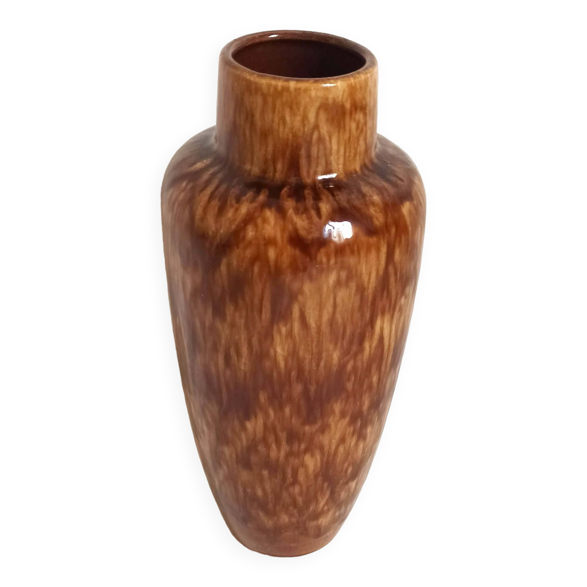 West Germany ceramic vase 1970s Height 30 cm