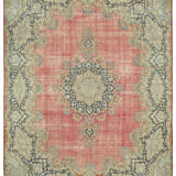 Hand-Knotted Persian Antique 1970s 336 cm x 454 cm Beige Wool Carpet