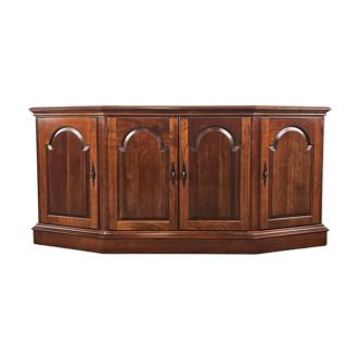 Living room or hall sideboard in cherry wood by Fantoni