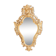 Regency style mirror in carved and gilded wood. 1950s.