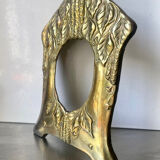 art nouveau antique brass metal picture frame
