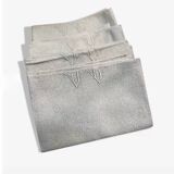 Set of 4 old gray monogram napkins