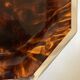 XXL neo-classical tortoiseshell lucite tray 1970