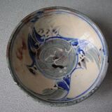 Old small bowl in enamelled terracotta, old earthenware