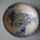 Old small bowl in enamelled terracotta, old earthenware