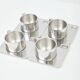 Four coffee cups and saucers, Guido Bergna style, 1960s