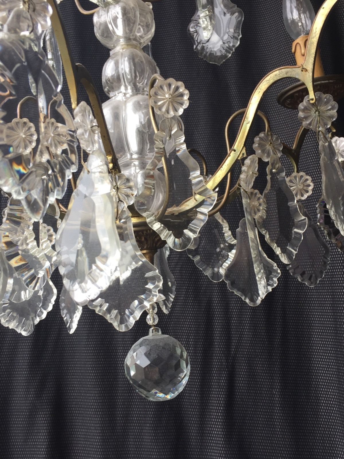 Old chandelier with tassels