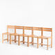 Solid beech chair designed by André Sornay - France, 1960s