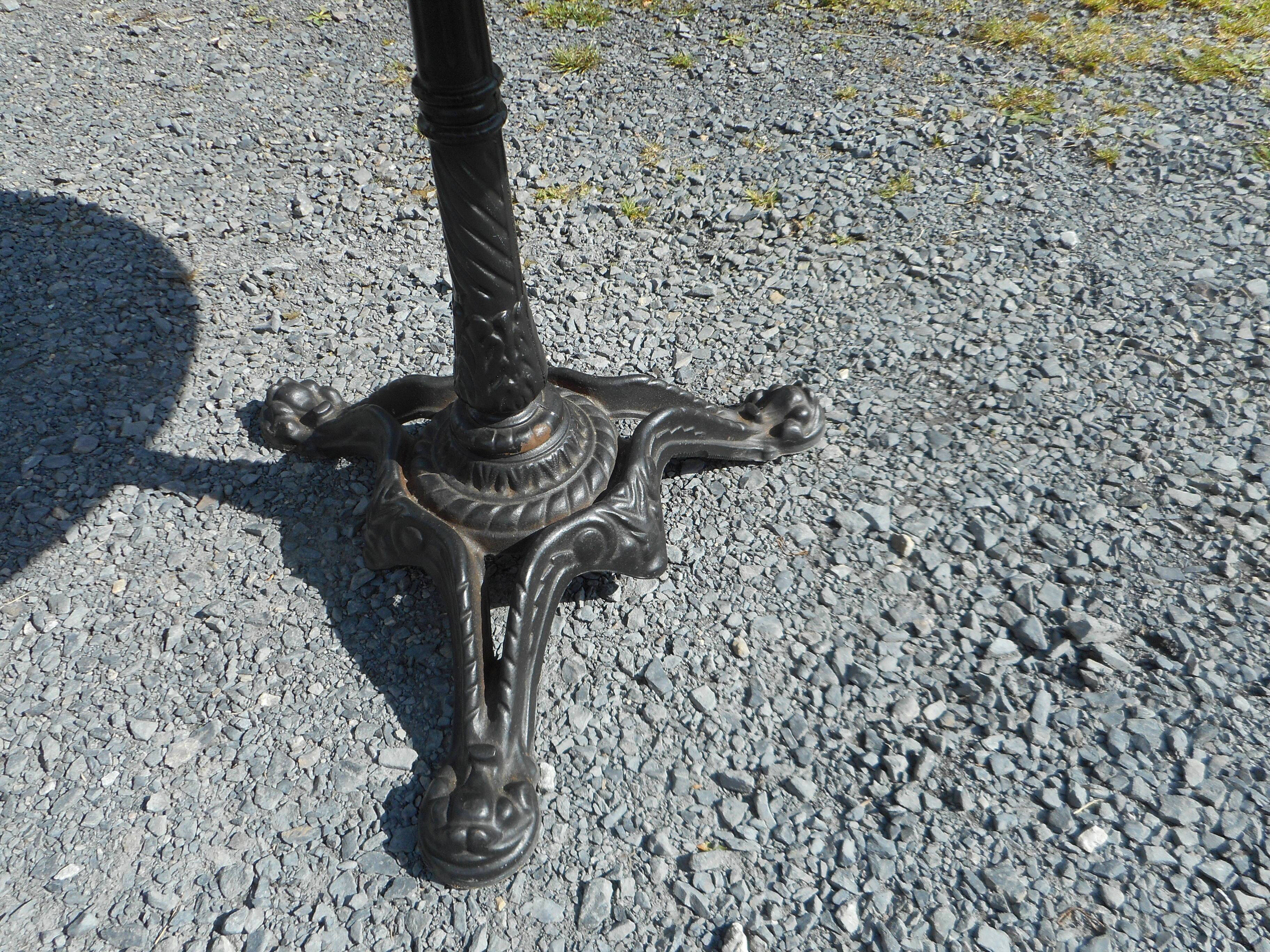 large pedestal table bistro table with marble top 90cm