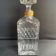 Alcohol decanter in blown and cut crystal Empire style XXth