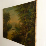 Toile sur toile signée Soirant