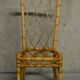 Table et chaise en rotin et bambou