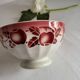 Antique faceted earthenware bowl, Digoin Badonviller