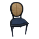Chaise bois médaillon dossier canné