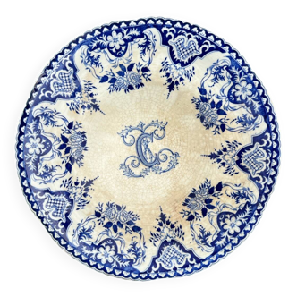 Gien - cup on pedestal - monogram C