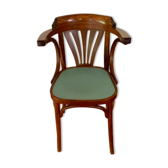 Vintage bistro chair with armrests