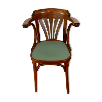 Chaise de bistrot vintage avec accoudoirs