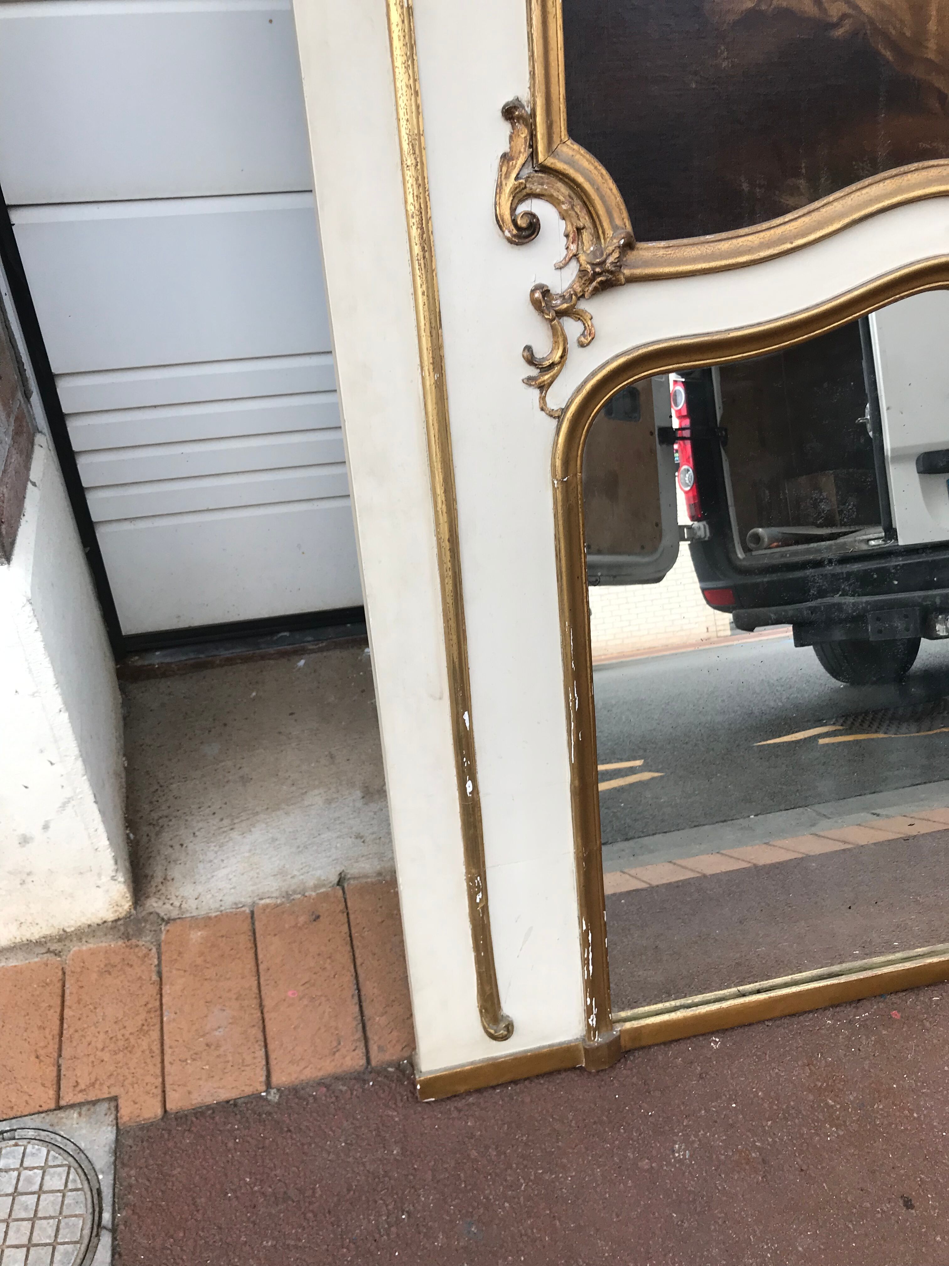 Former Louis XV-style chimney trumeau - 125 x 157