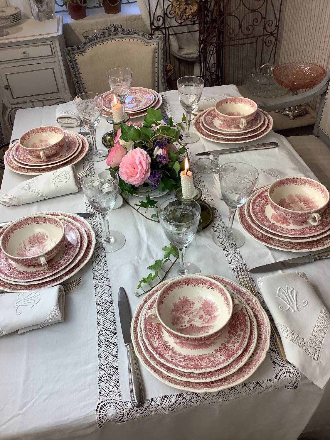 6 Old Villeroy and Boch dessert plates