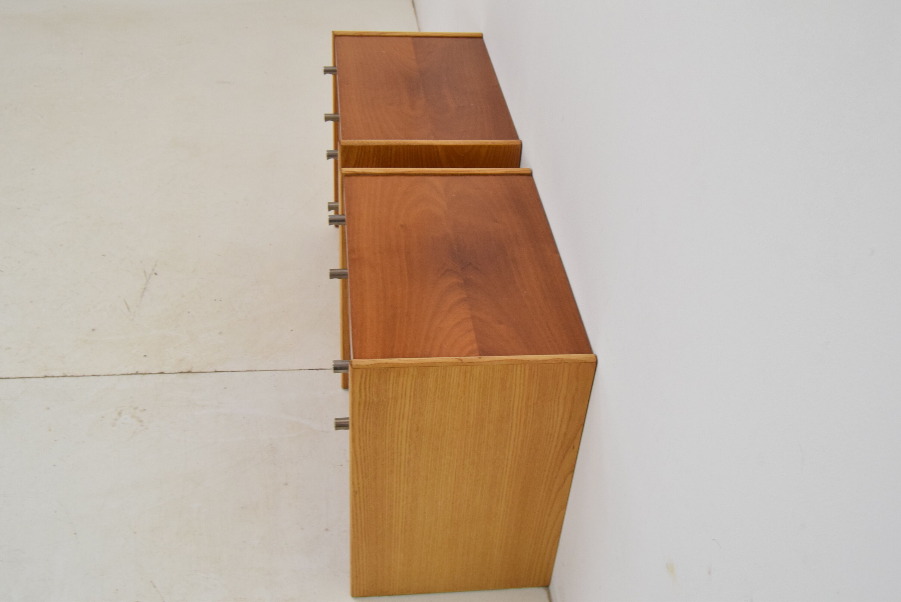Pair of mid-century Bedside Tables,Bucovice,1970's.