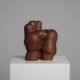 Abstract carved wood sculpture, Netherlands, 1980s