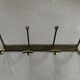 Antique brass wall coat rack
