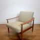 Vintage lounge chair in teak by Carl Straub, 1960
