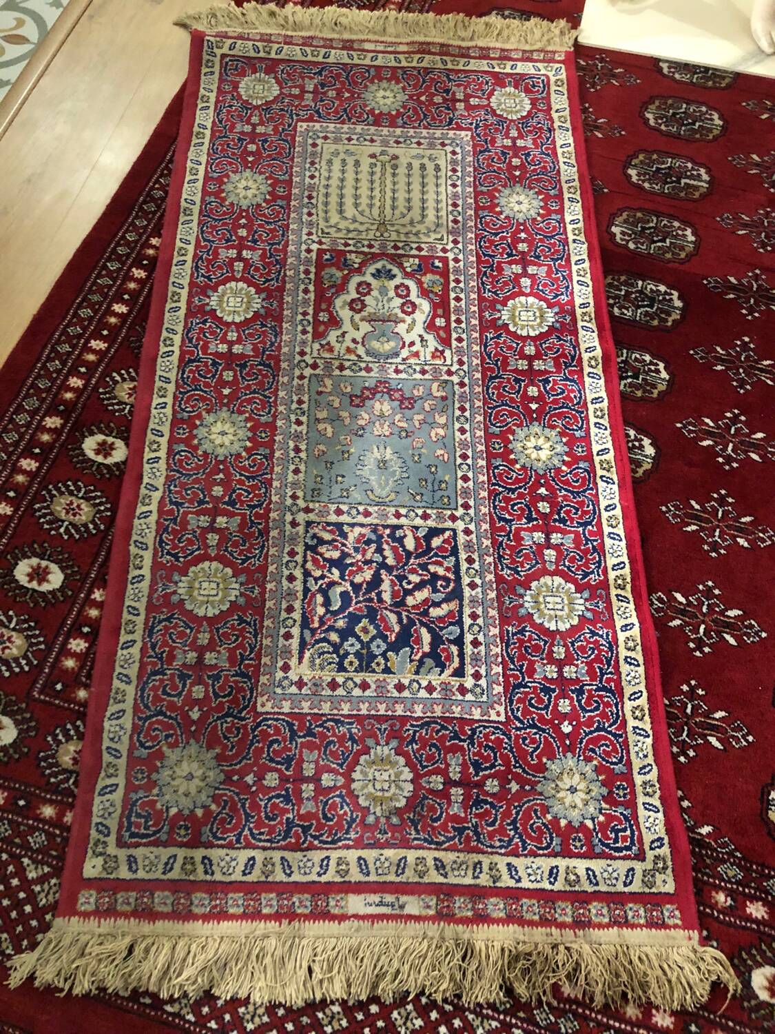Decent old bed rug