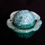 Cabbage mustard pot in slip