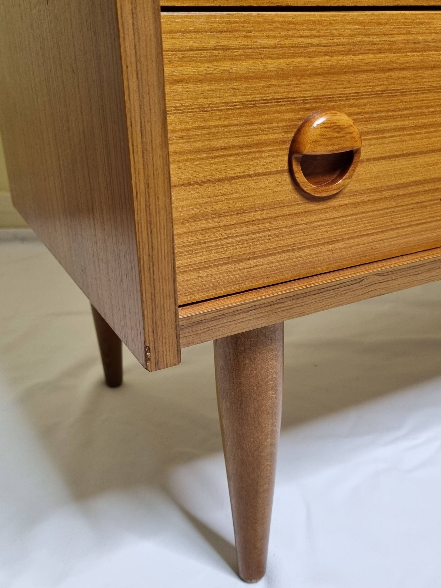 Vintage Scandinavian chest of drawers in teak and teak veneer, 1960s