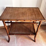 Bamboo and wicker table