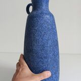 Mid-Century Ceramic Jug Vase by Ceramano, Blue Glaze, West Germany