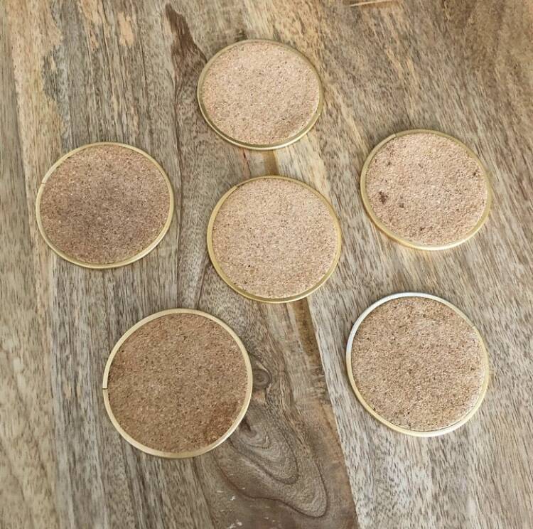 Vintage mother-of-pearl coasters