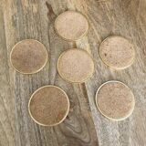 Vintage mother-of-pearl coasters