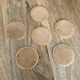Vintage mother-of-pearl coasters
