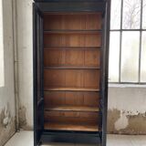 Napoleon 3 walnut window glass cabinet