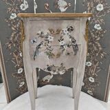 Louis XV style bedside table in marquetry