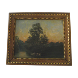 Oil on canvas early 20th.