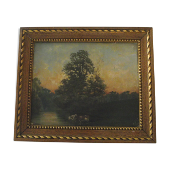 Oil on canvas early 20th.