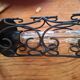 pair of wrought iron animal wall lights