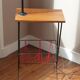 Floor lamp , scoubidou, and black painted metal